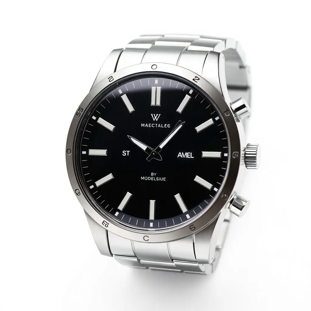 Casio Classic Silver-Tone Stainless Steel Band Date Indicator Watch